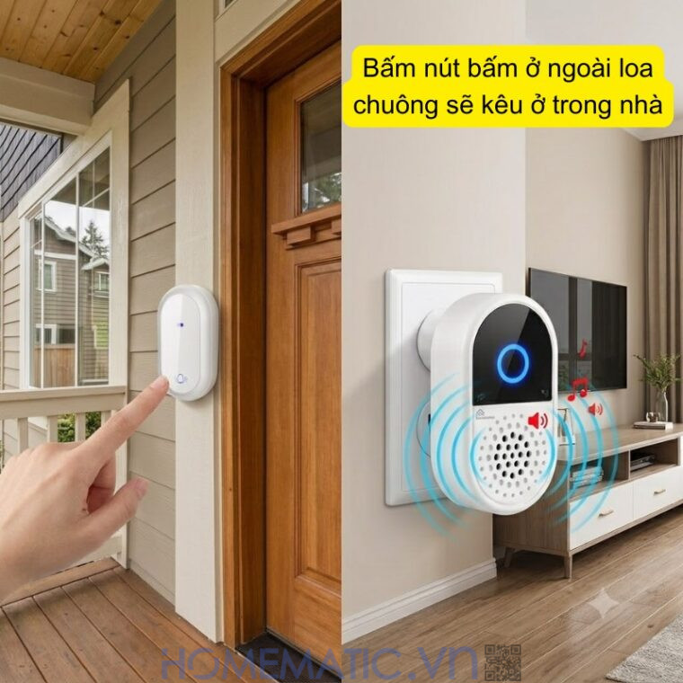 Chuông Cửa Không Dây Không Pin Jbm09