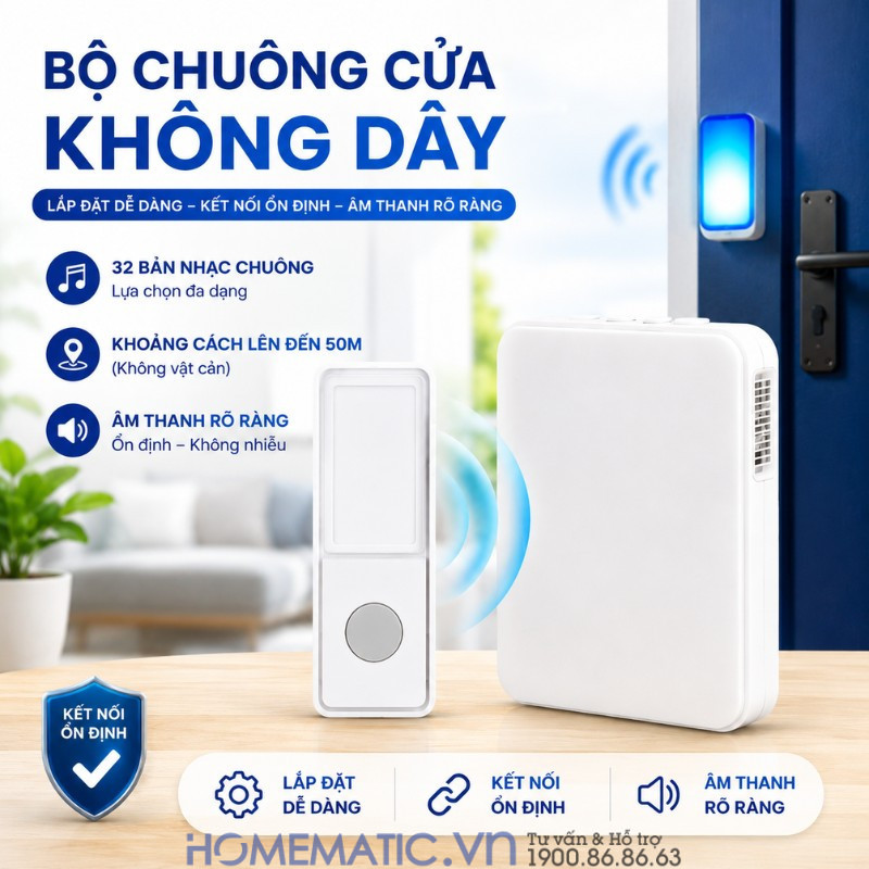 Chuông Không Dây Dùng Pin Finger Wa-013 Chuông Không Dây Dùng Pin Finger Wa-013