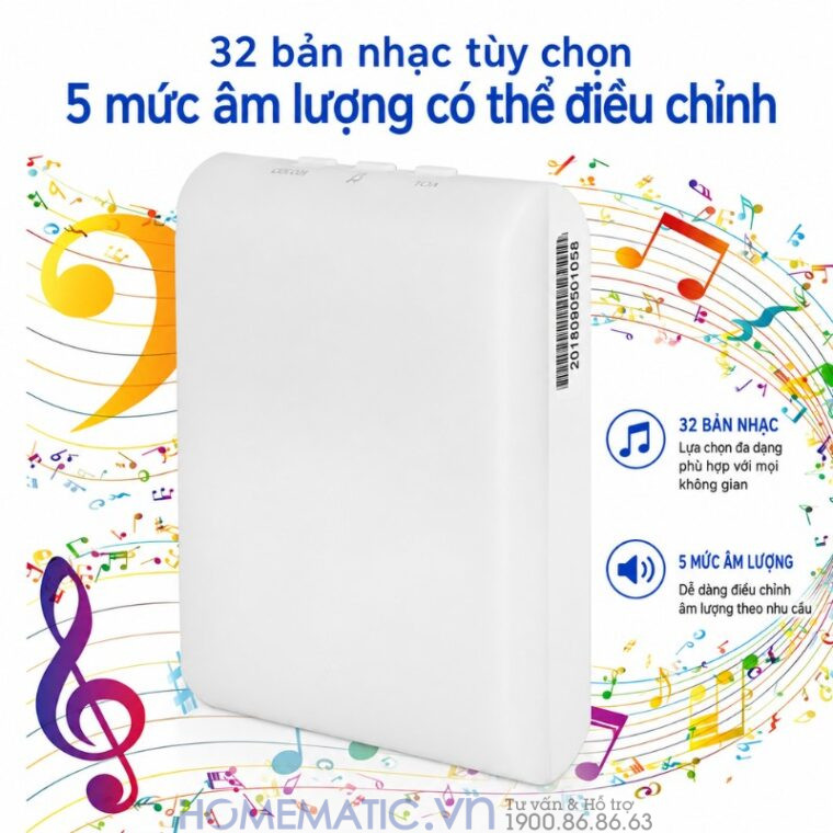 Chuông Không Dây Dùng Pin Finger Wa-013 Chuông Không Dây Dùng Pin Finger Wa-013