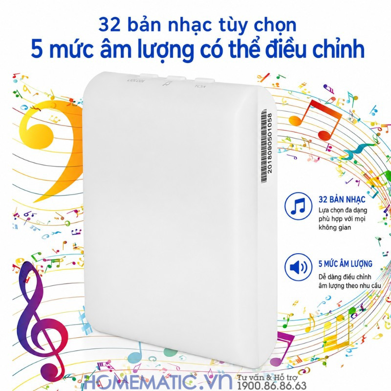Chuông Không Dây Dùng Pin Finger Wa-013 Chuông Không Dây Dùng Pin Finger Wa-013