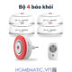 Bộ 4 đầu báo khói
