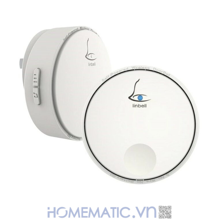 Chuông cửa không dây không dùng Pin Linptech nút bấm tròn LP-G2SW bộ nút bấm và loa chuông Chuông cửa không dây không dùng Pin Linptech nút bấm tròn LP-G2SW bộ nút bấm và loa chuông