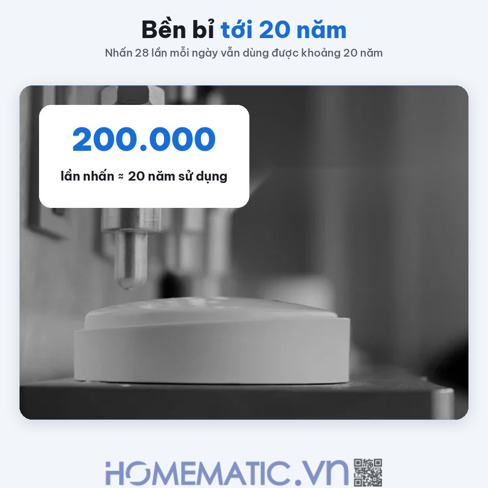 Chuông cửa không dây không dùng Pin Linptech nút bấm tròn LP-G2SW bền 200.000 lần nhấn Chuông cửa không dây không dùng Pin Linptech nút bấm tròn LP-G2SW bền 200.000 lần nhấn